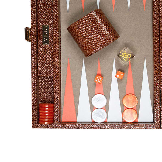 Brown Snake Medium Backgammon - VIDO USA