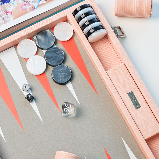 Apricot Lizard Large Backgammon - VIDO USA