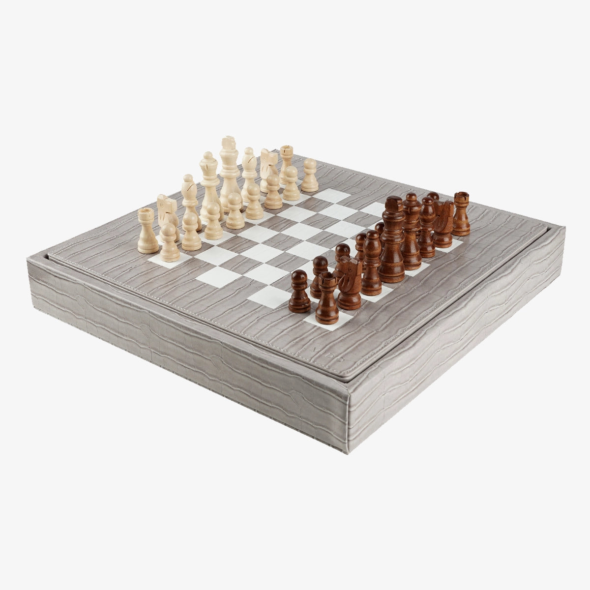 Mouse Grey Alligator Chess Set - VIDO USA