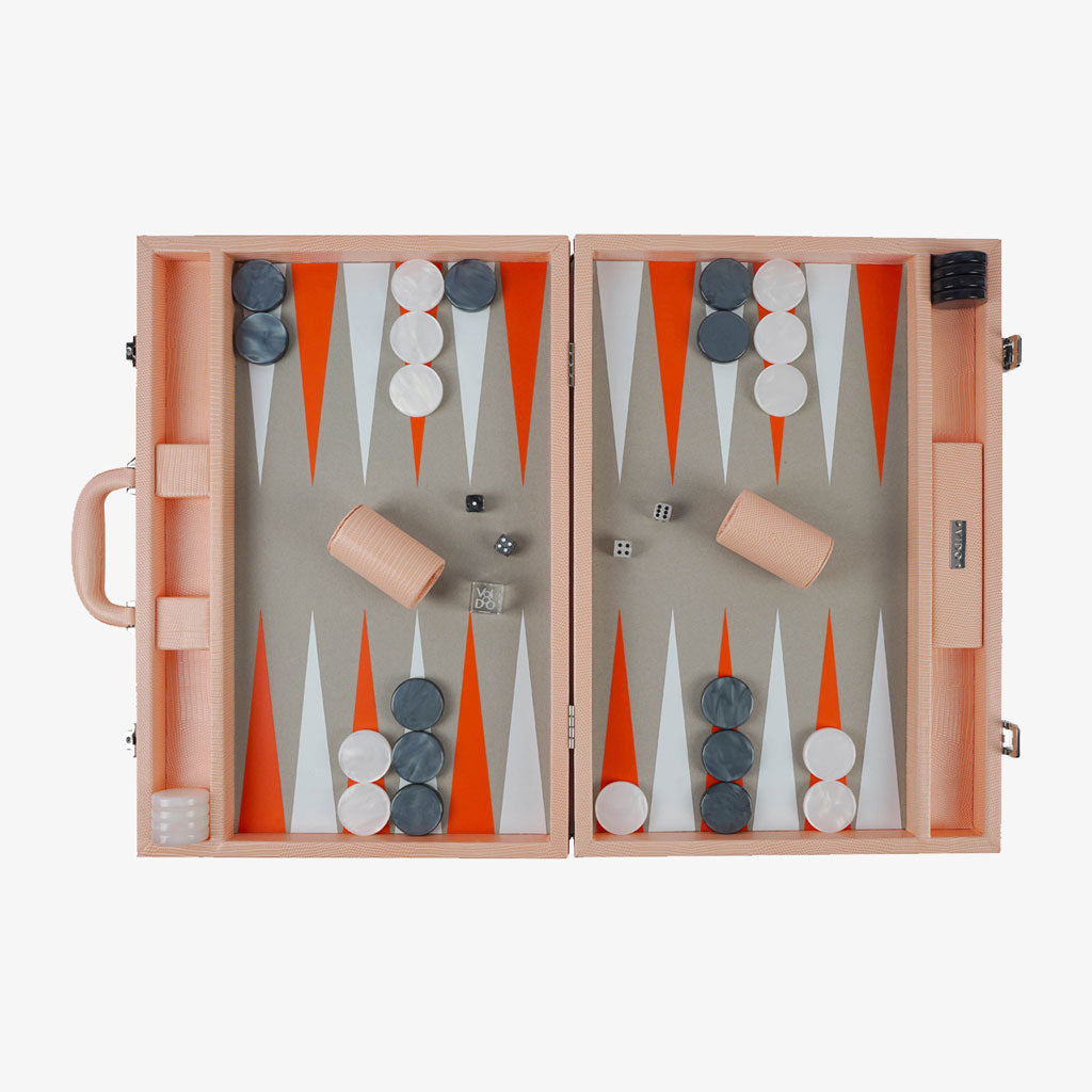 Apricot Lizard Large Backgammon - VIDO USA