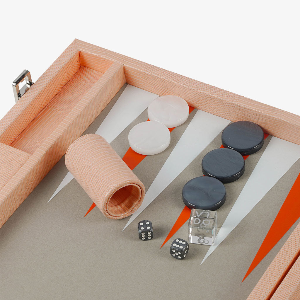 Apricot Lizard Large Backgammon - VIDO USA
