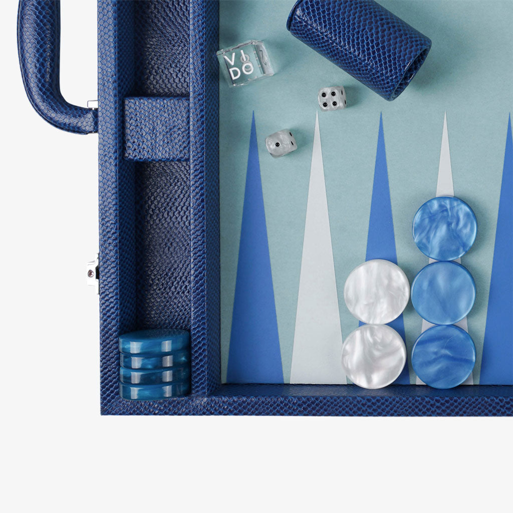 Sapphire Snake Large Backgammon - VIDO USA