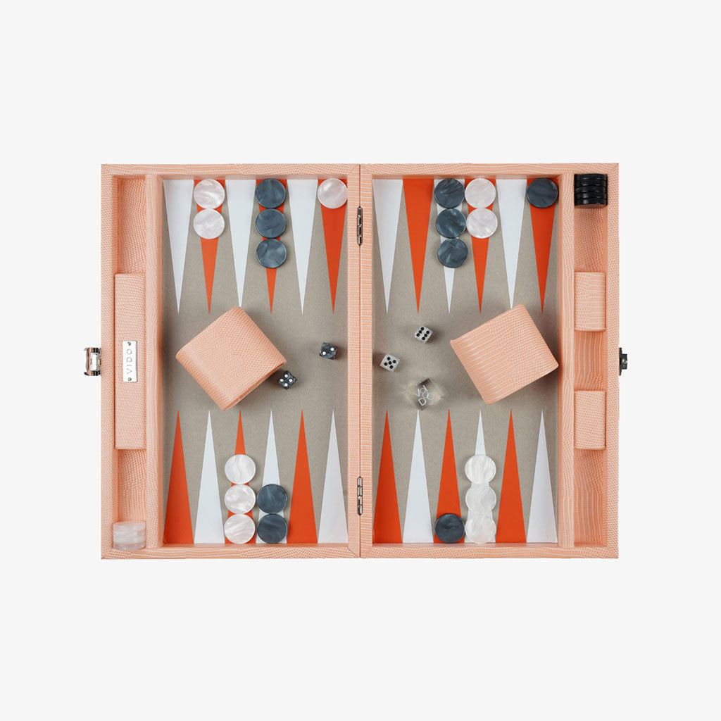Apricot Lizard Medium Backgammon - VIDO USA