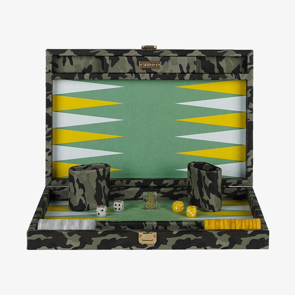 Camouflage Medium Backgammon - VIDO USA