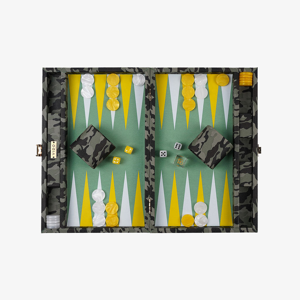 Camouflage Medium Backgammon - VIDO USA