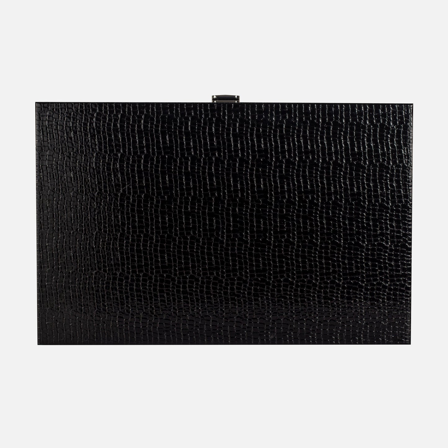 Jet Black Alligator Wooden Backgammon
