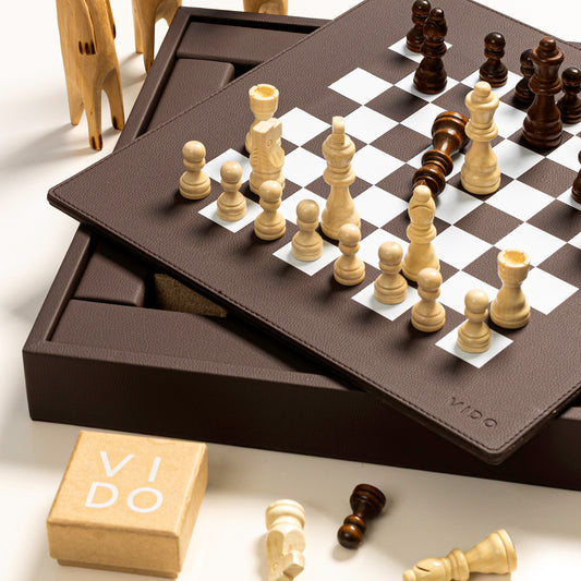 Walnut Brown Chess Set