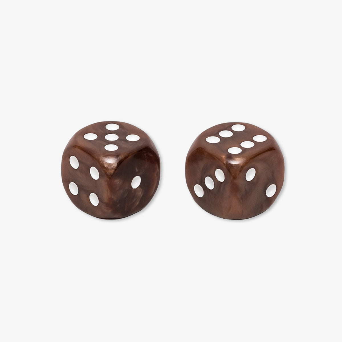 Brown Dice 15mm x2 - VIDO USA