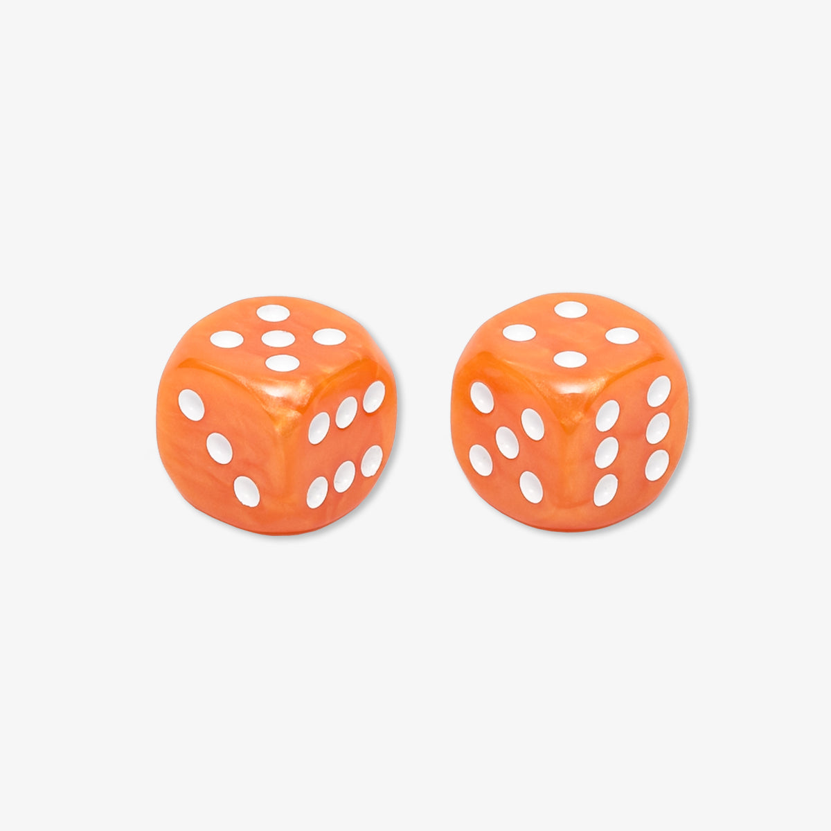 Orange Dice 15mm x2 - VIDO USA