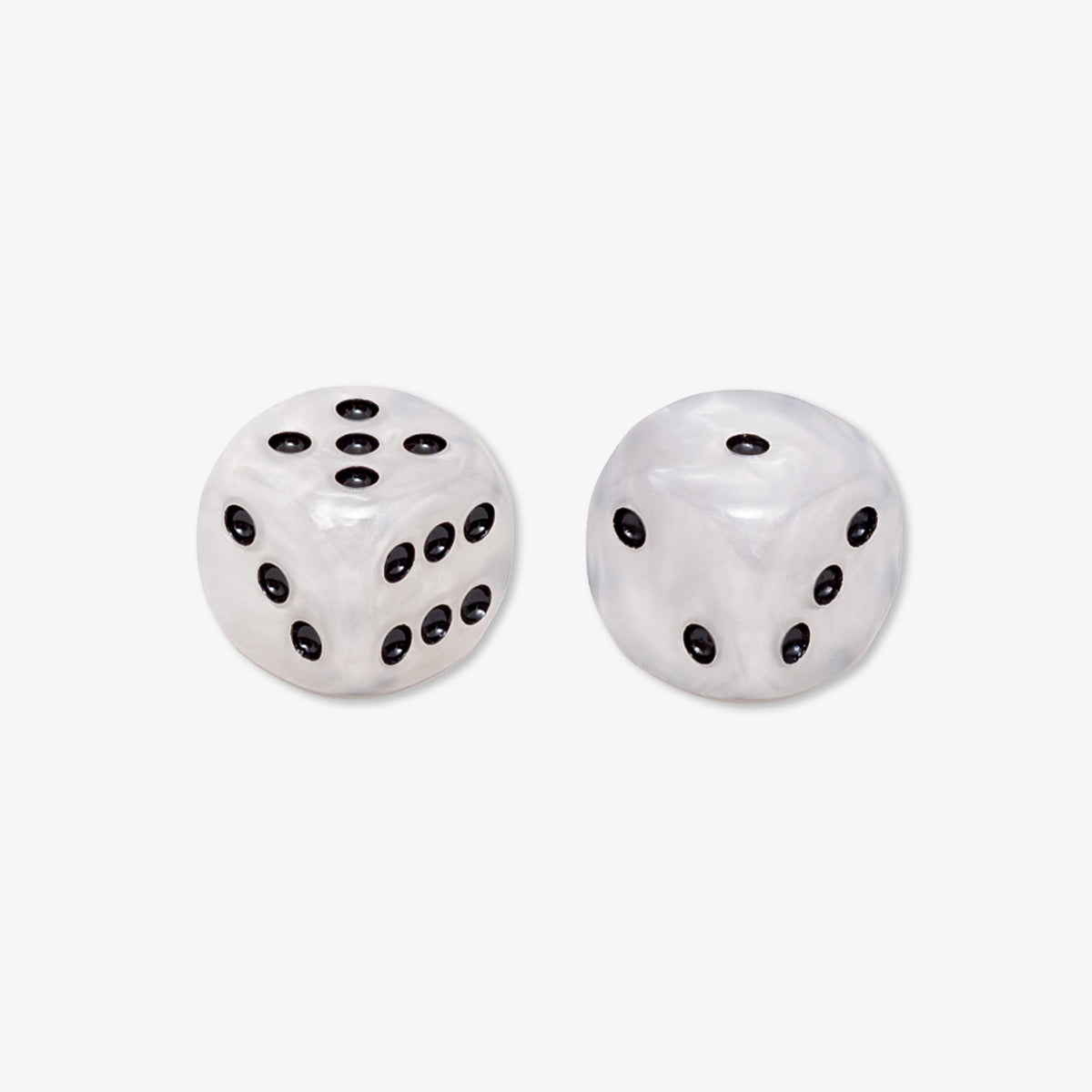 White Dice 14mm x2 - VIDO USA