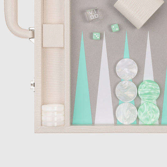 Pearl Lizard Large Backgammon - VIDO USA