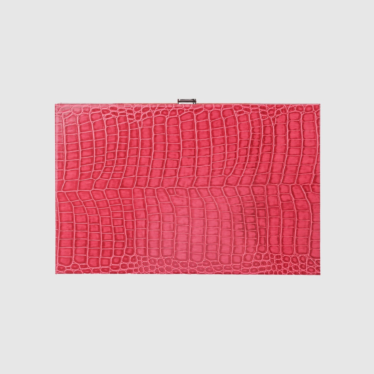 Raspberry Alligator Medium Backgammon - VIDO USA