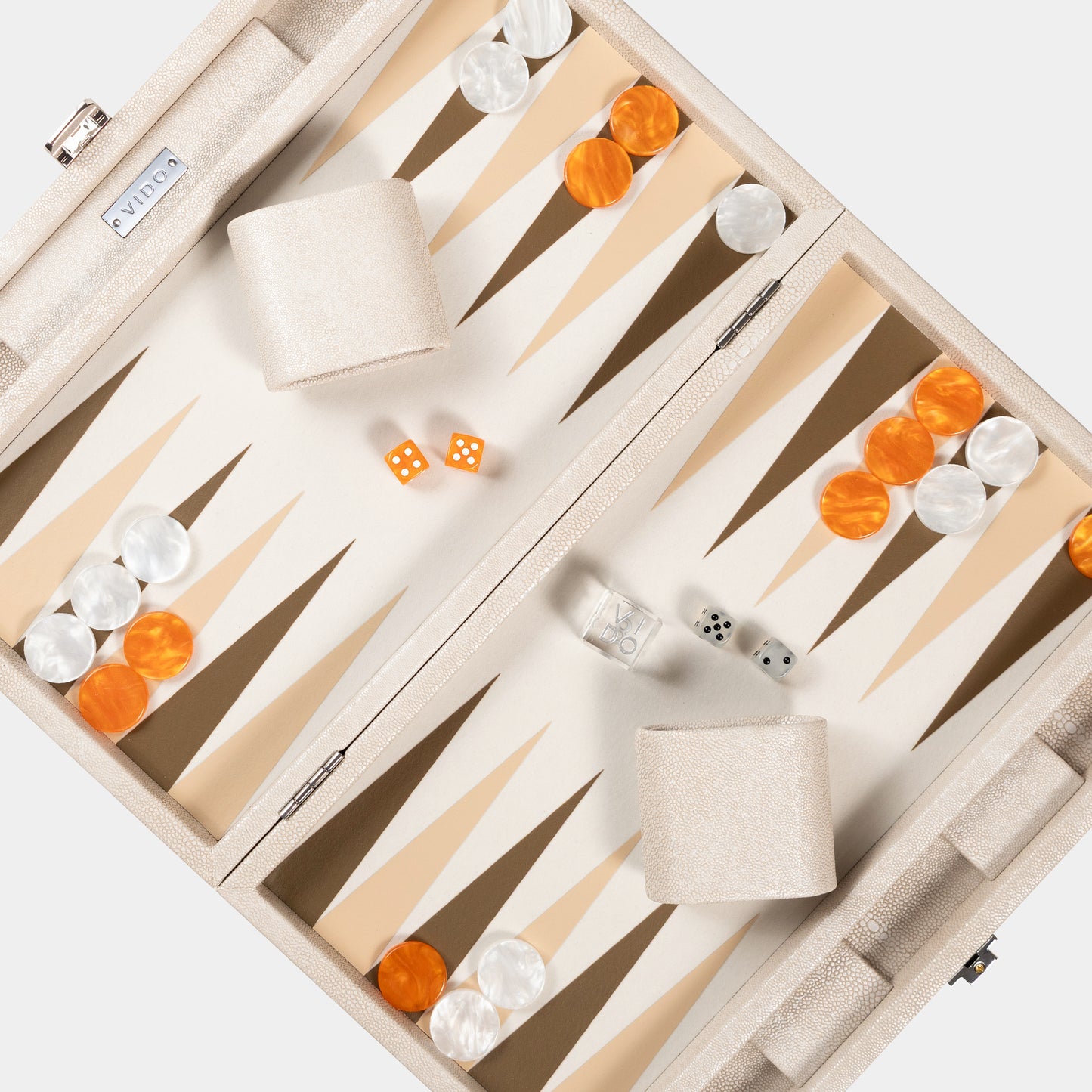 Beige Stingray Medium Backgammon