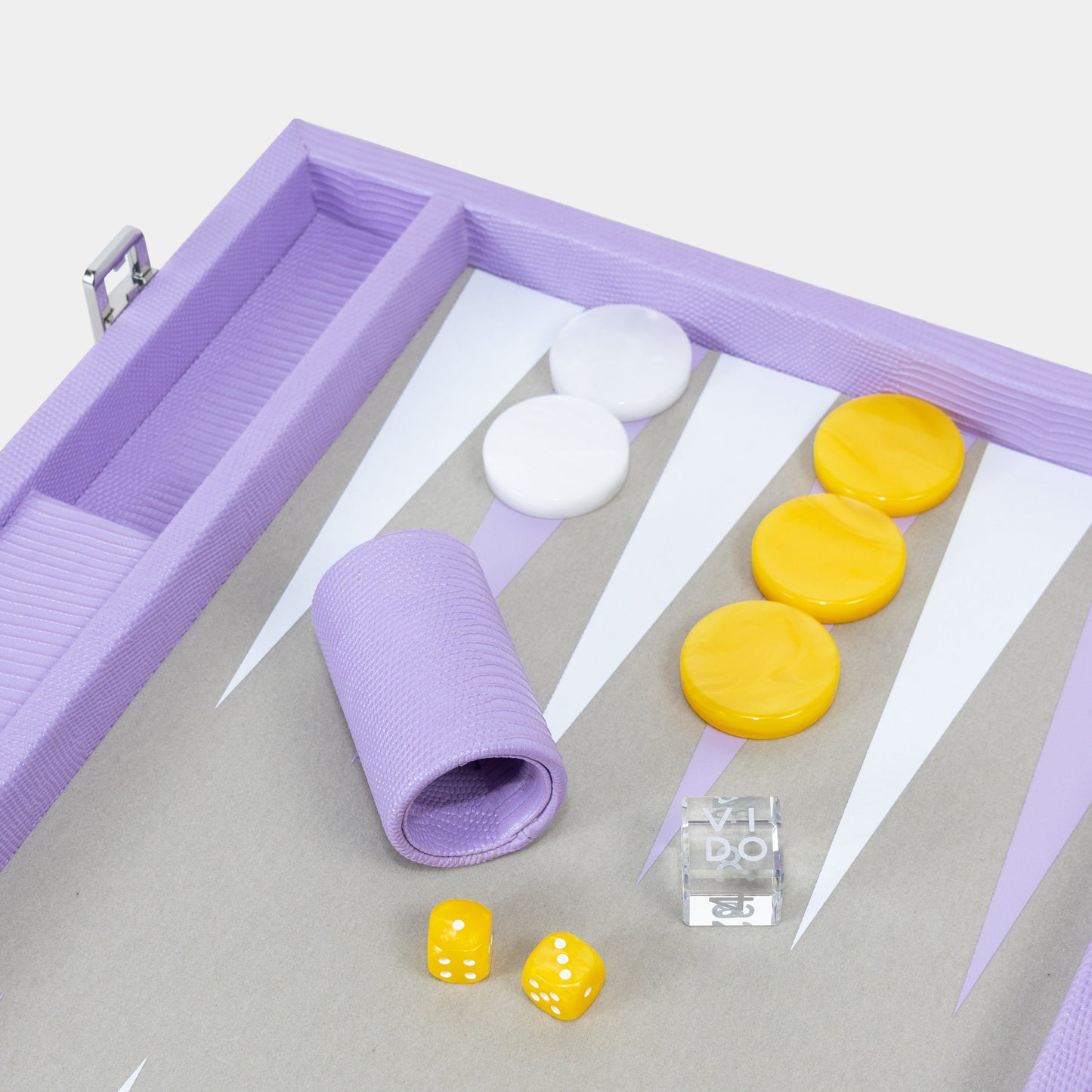 Lilac Lizard Large Backgammon