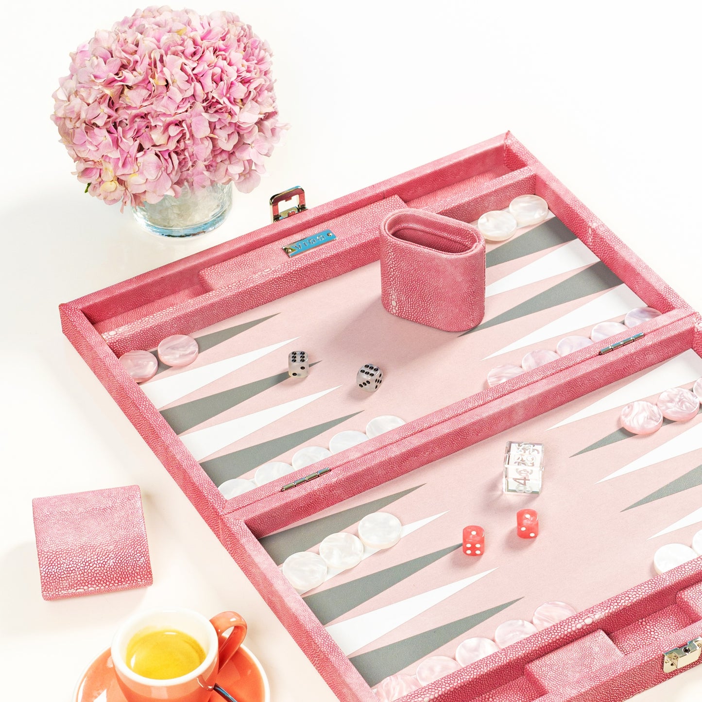 Pink Stingray Medium Backgammon