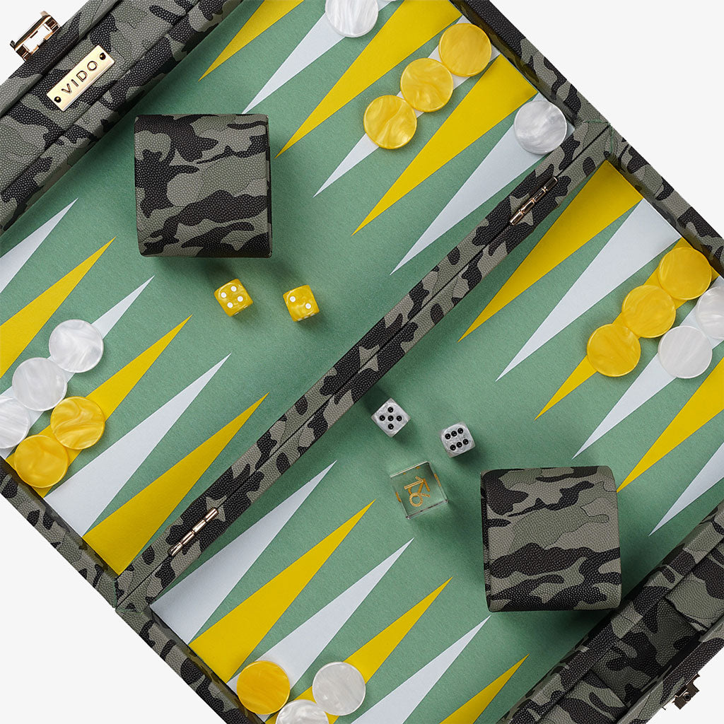 Camouflage Medium Backgammon - VIDO USA