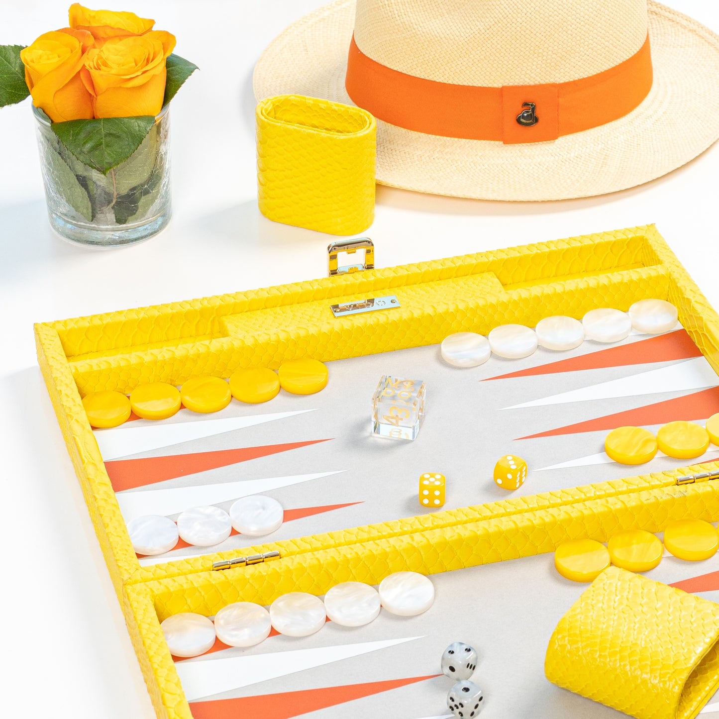 Yellow Snake Medium Backgammon