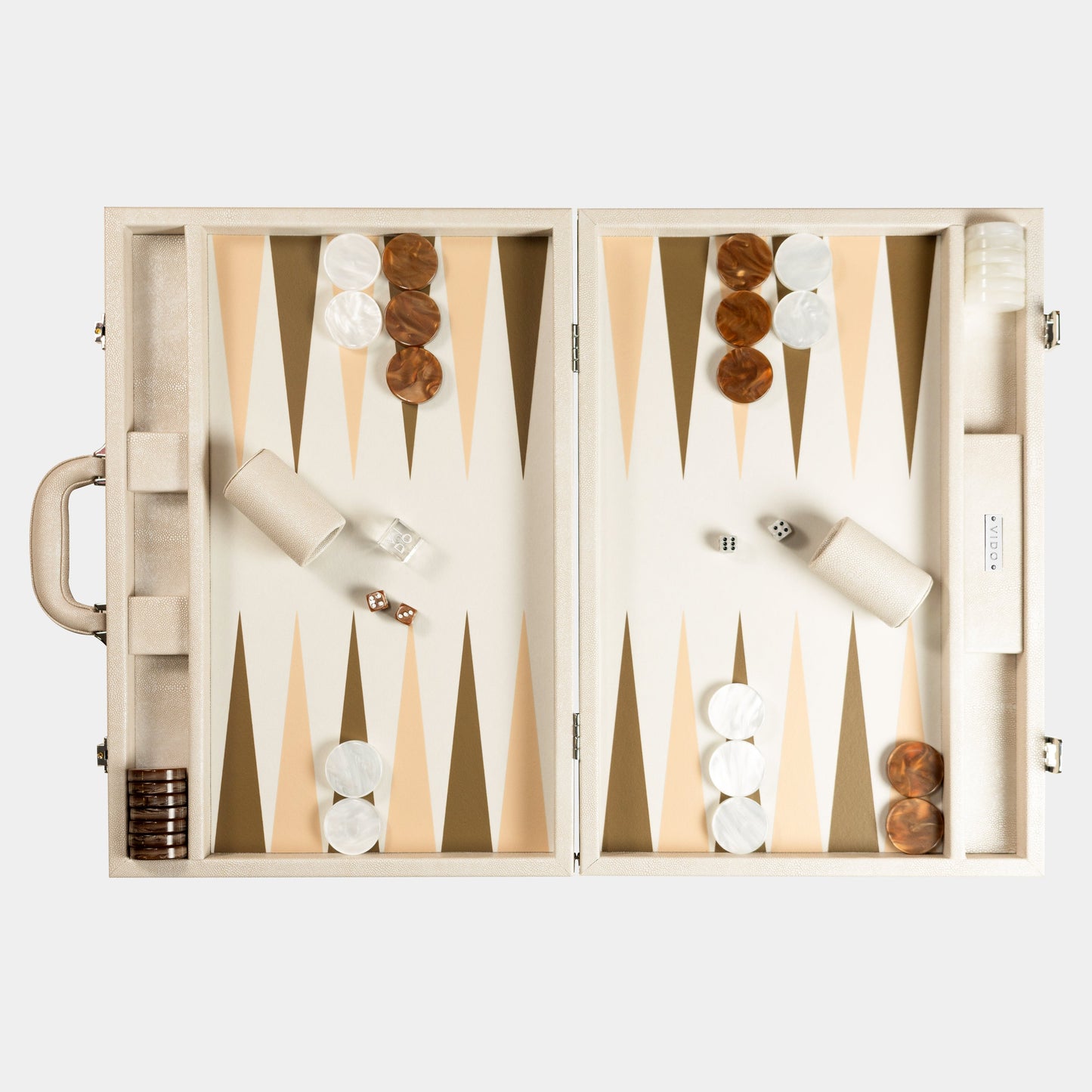 Beige Stingray Large Backgammon