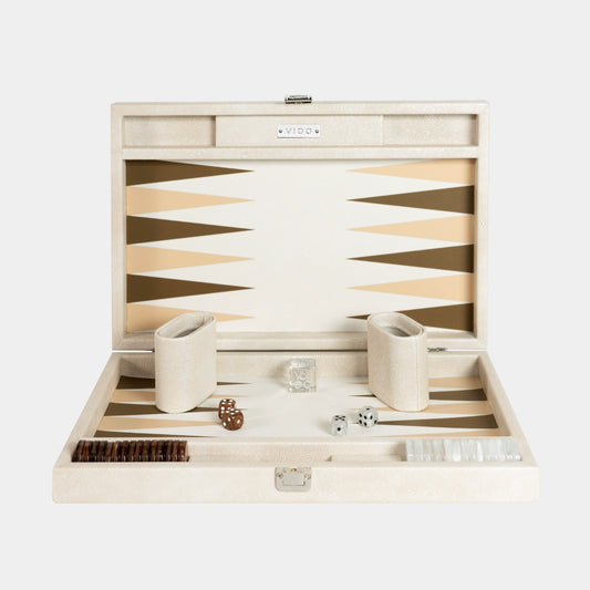 Beige Stingray Medium Backgammon