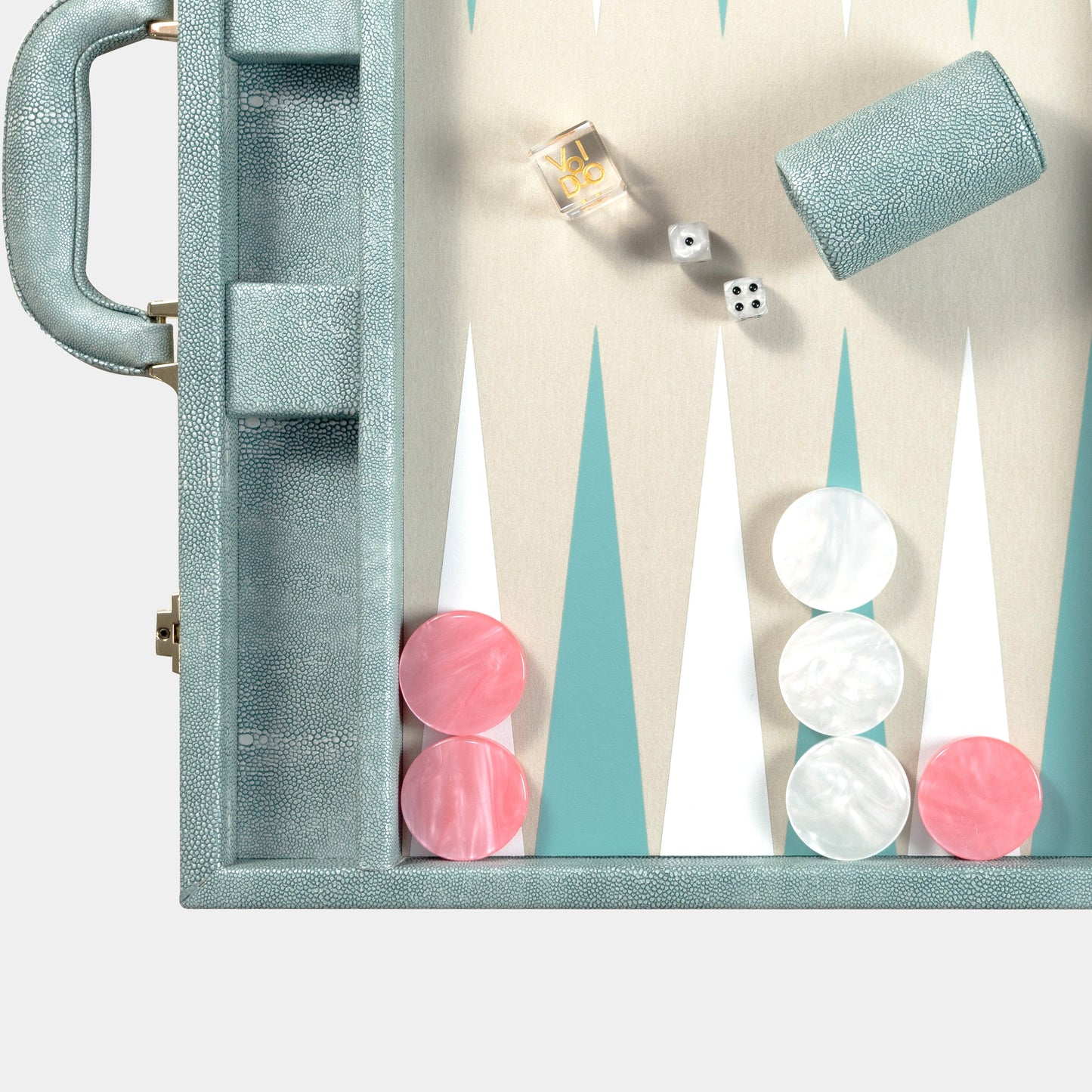 Ocean Green Stingray Large Backgammon