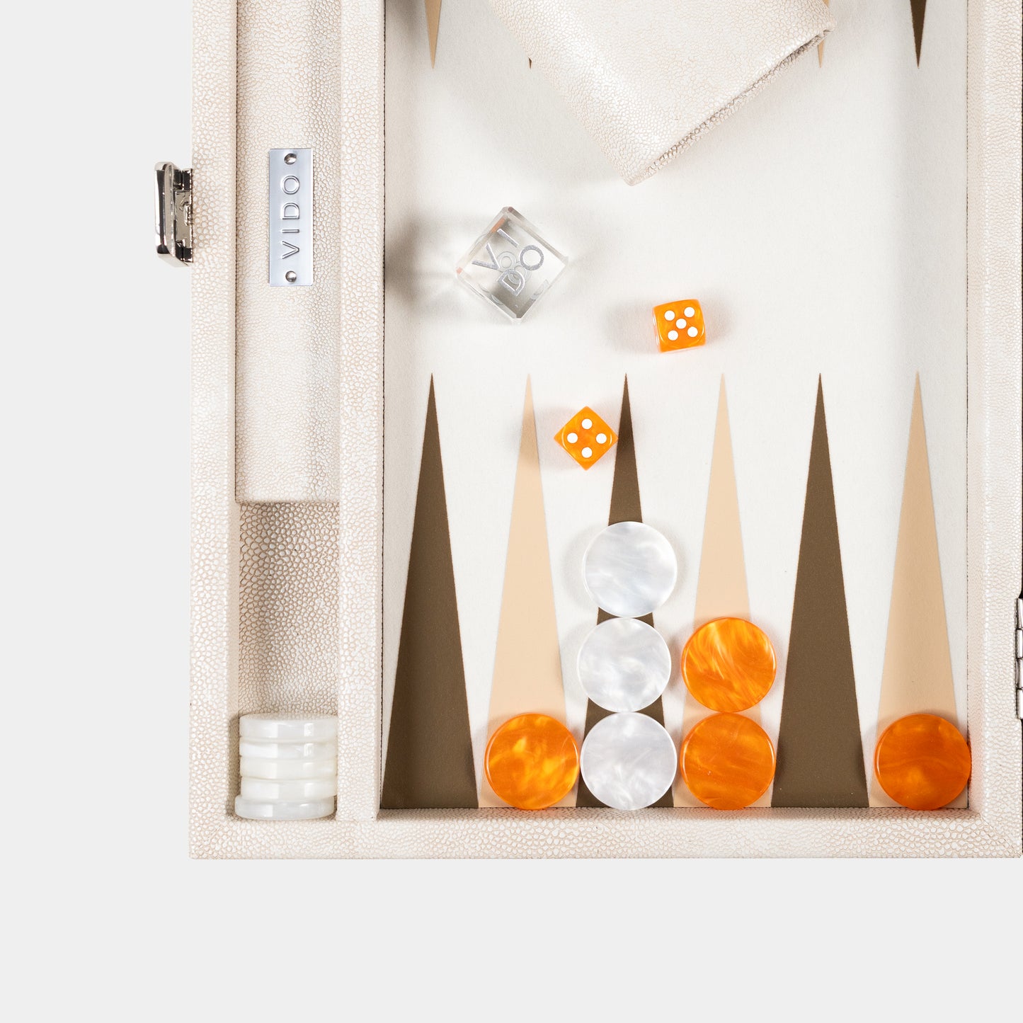 Beige Stingray Medium Backgammon