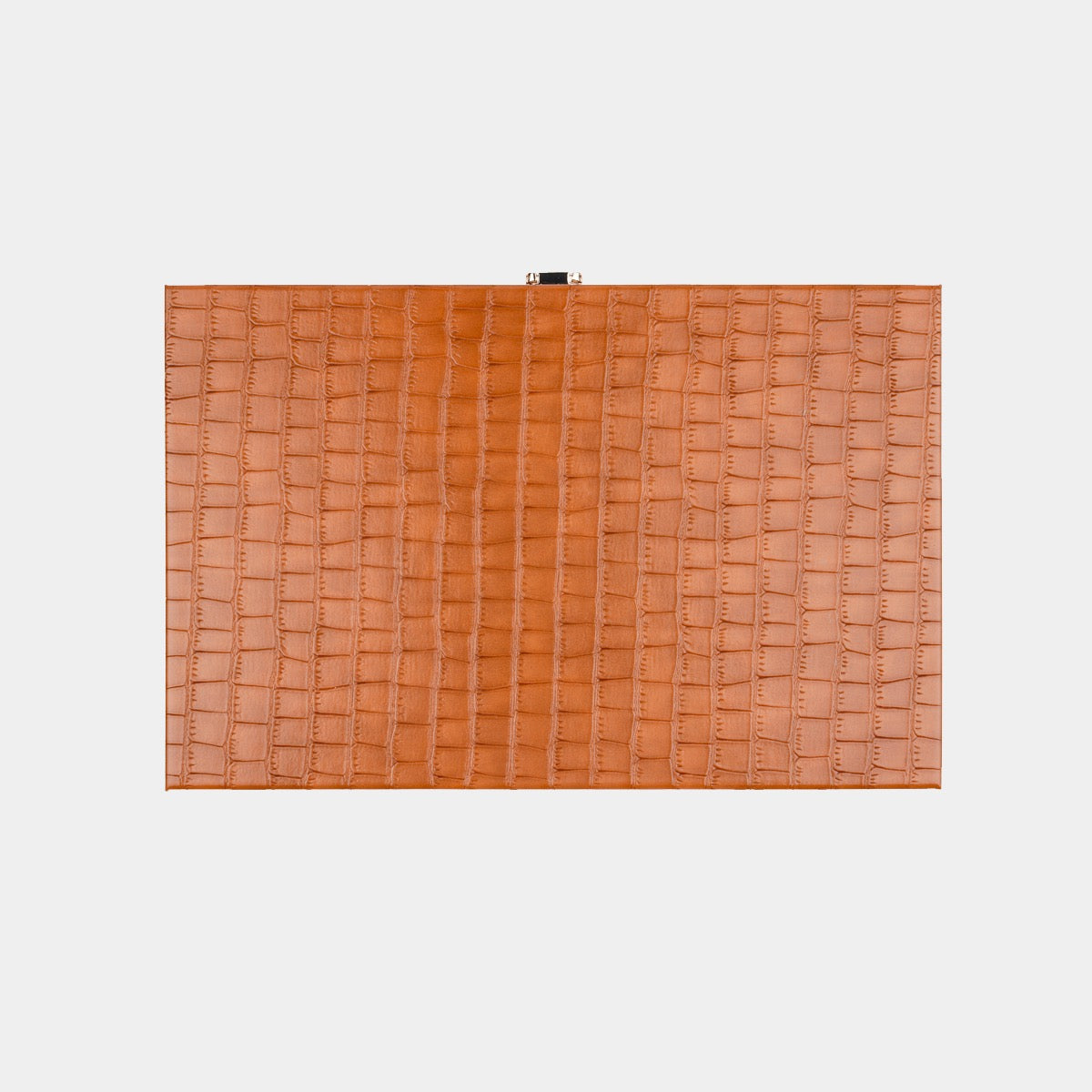 Chestnut Alligator Medium Backgammon - VIDO USA