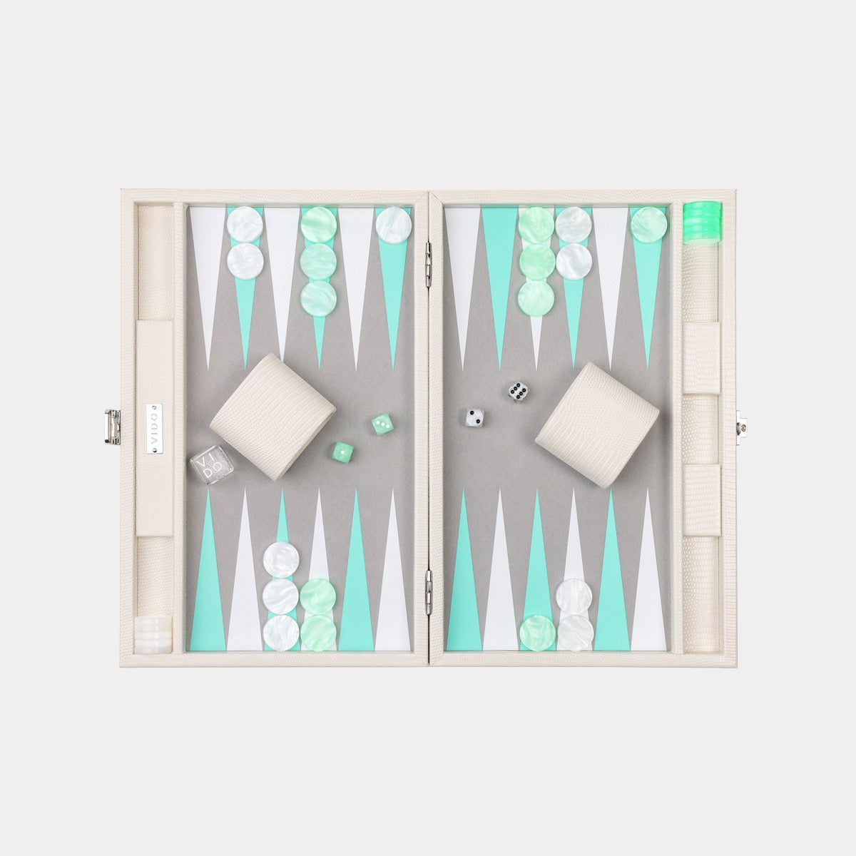 Pearl Lizard Medium Backgammon - VIDO USA