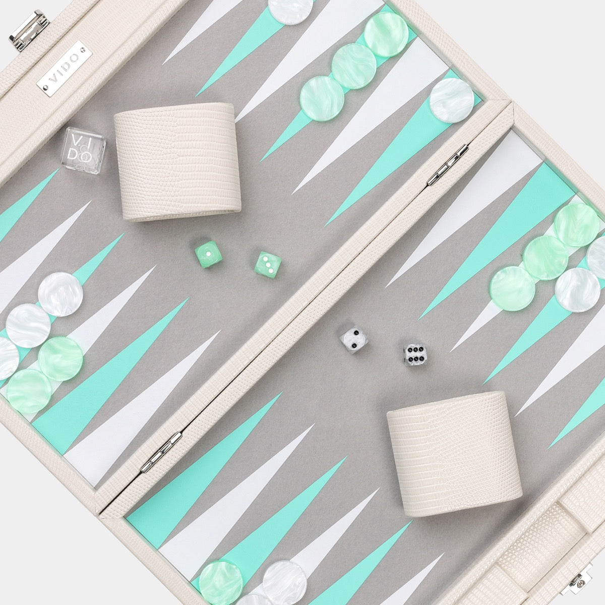 Pearl Lizard Medium Backgammon - VIDO USA