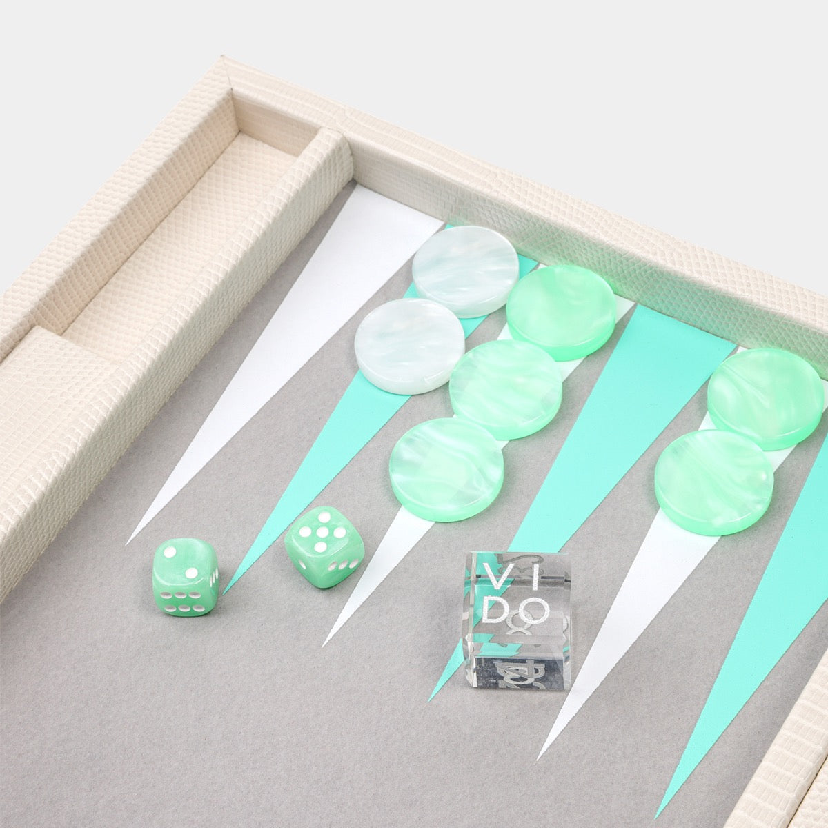 Pearl Lizard Medium Backgammon - VIDO USA